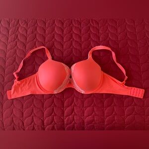 Victoria's Secret Vibrant Coral Bra with Lace